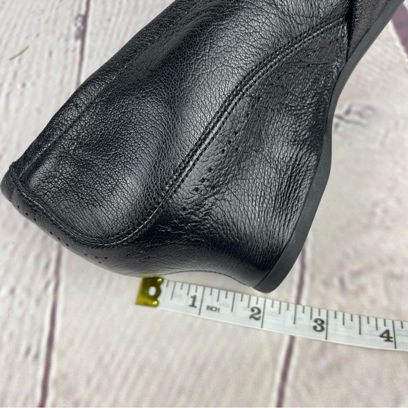 NWOT Black Size 8 Clarks Unstructured Leather Comfort Wedge Heel - Picture 8 of 13